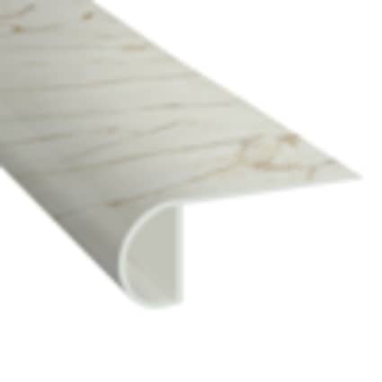 CoreLuxe Luna Bianca Waterproof 2.25 in wide x 7.5 ft Length Low Profile Stair Nose